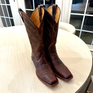 Justin Square toe Boots size 10D